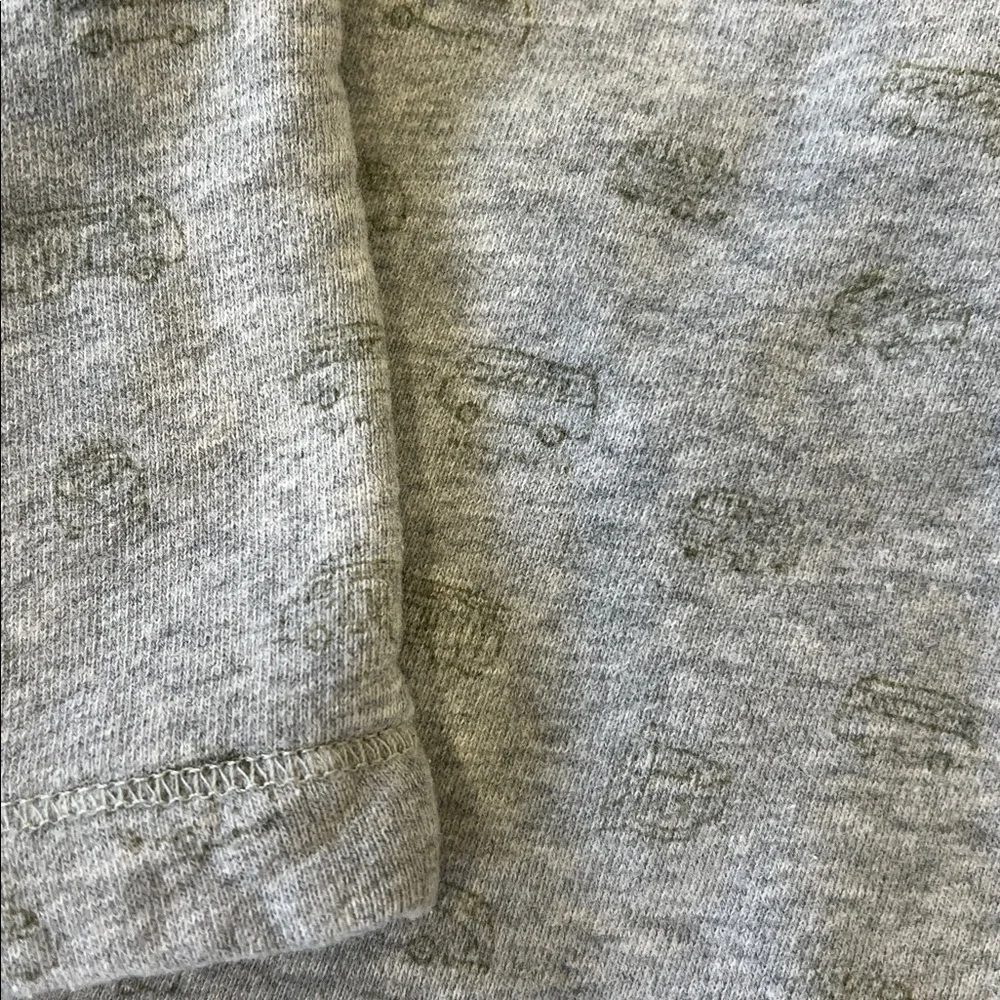 Bonpoint green vehicle print crewneck sweatshirt kids size 2